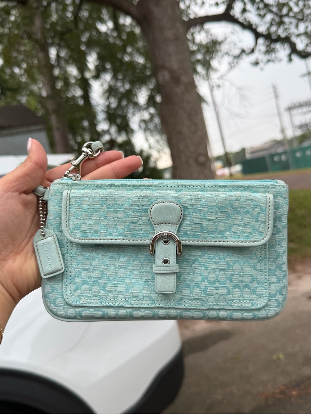 Vintage Coach Soho Teal Blue